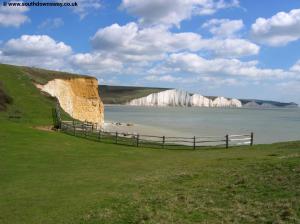 The Seven Sisters and beach