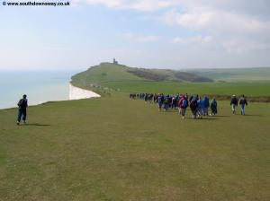 Looking back from Beachy Head