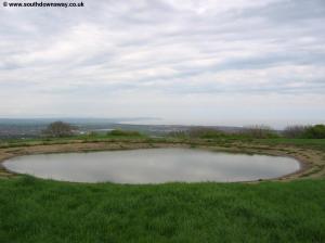 The pond and view over the bay